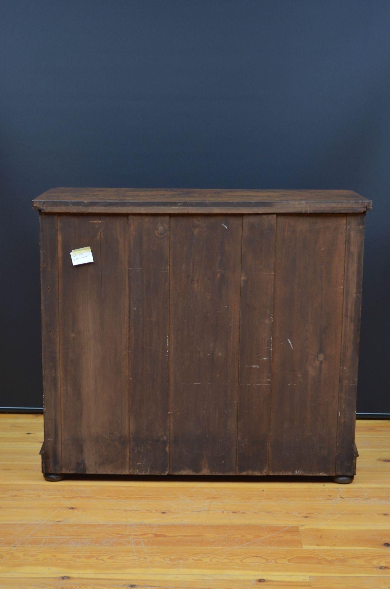 Victorian Burr Walnut Chest of Drawers For Sale 7