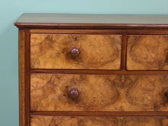Victorian Burr Walnut Chest of Drawers