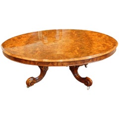 Victorian Burr Walnut Coffee Table