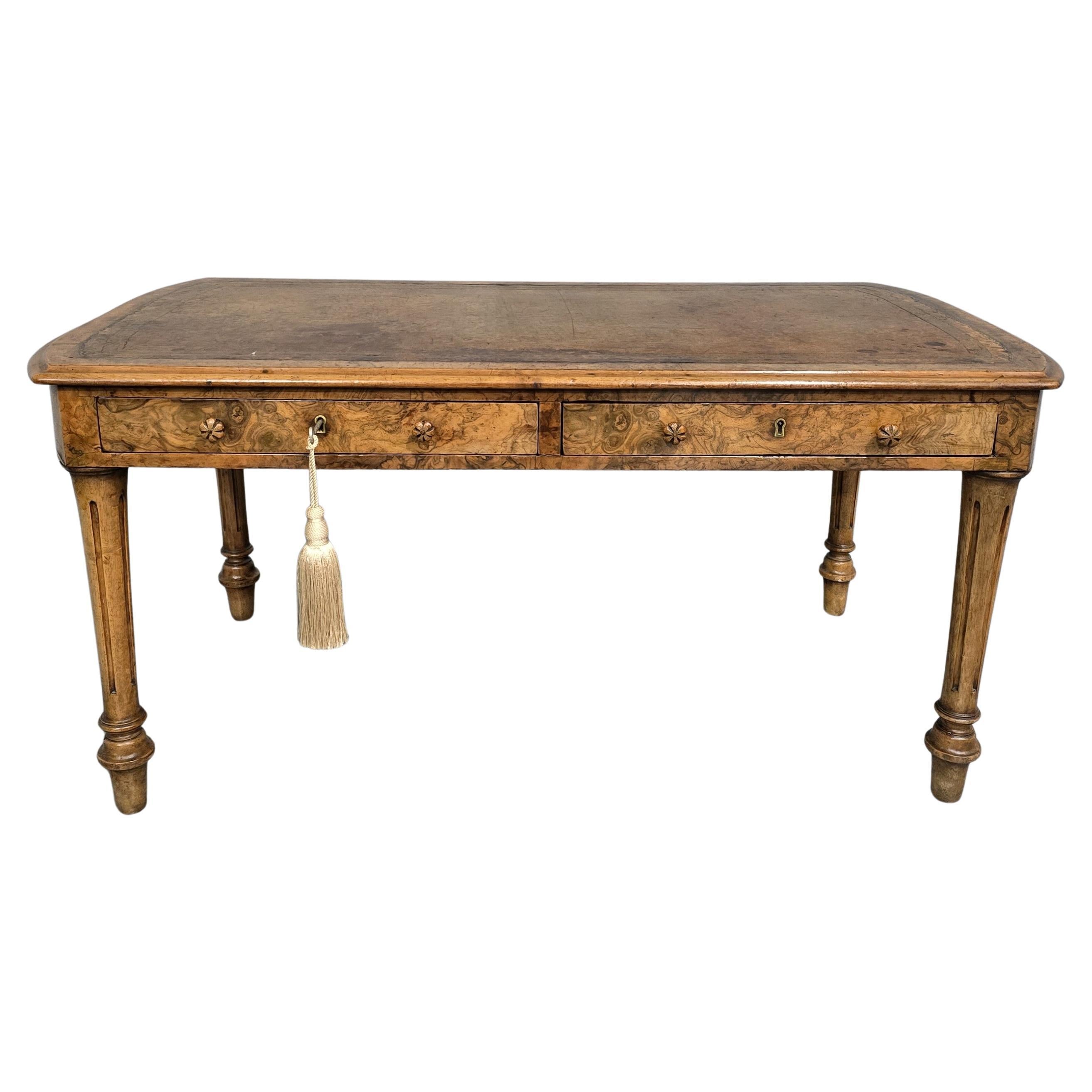 Victorian Burr Walnut Coffee Table