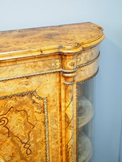 Victorian Burr Walnut Credenza