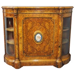 Victorian Burr Walnut Credenza