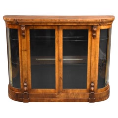 Antique Victorian Burr Walnut Credenza