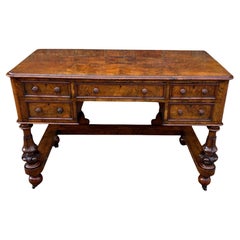 Antique Victorian Burr Walnut Desk