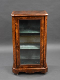 Victorian Burr Walnut Music Cabinet