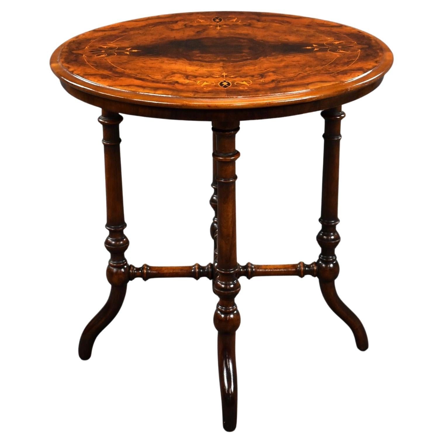 Victorian Burr Walnut Occasional Table