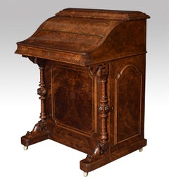 Victorian Burr Walnut Pop-Up Davenport