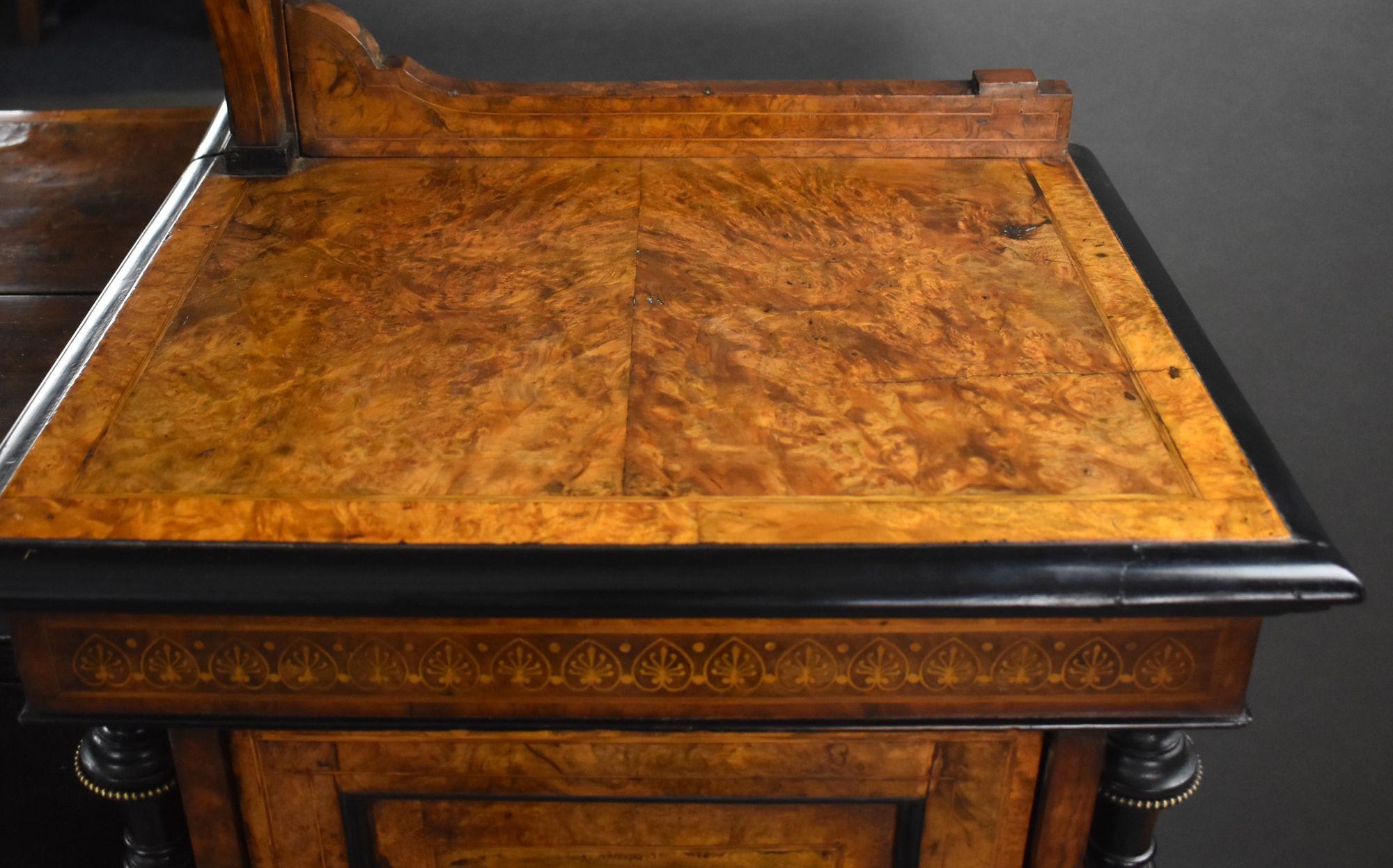 Victorian Burr Walnut Sideboard For Sale 3