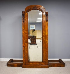 Victorian Burr Walnut Triple Wardrobe