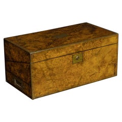 Victorian Burr Walnut Writing Box