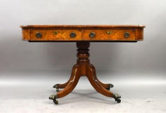 Victorian Burr Walnut Writing Table