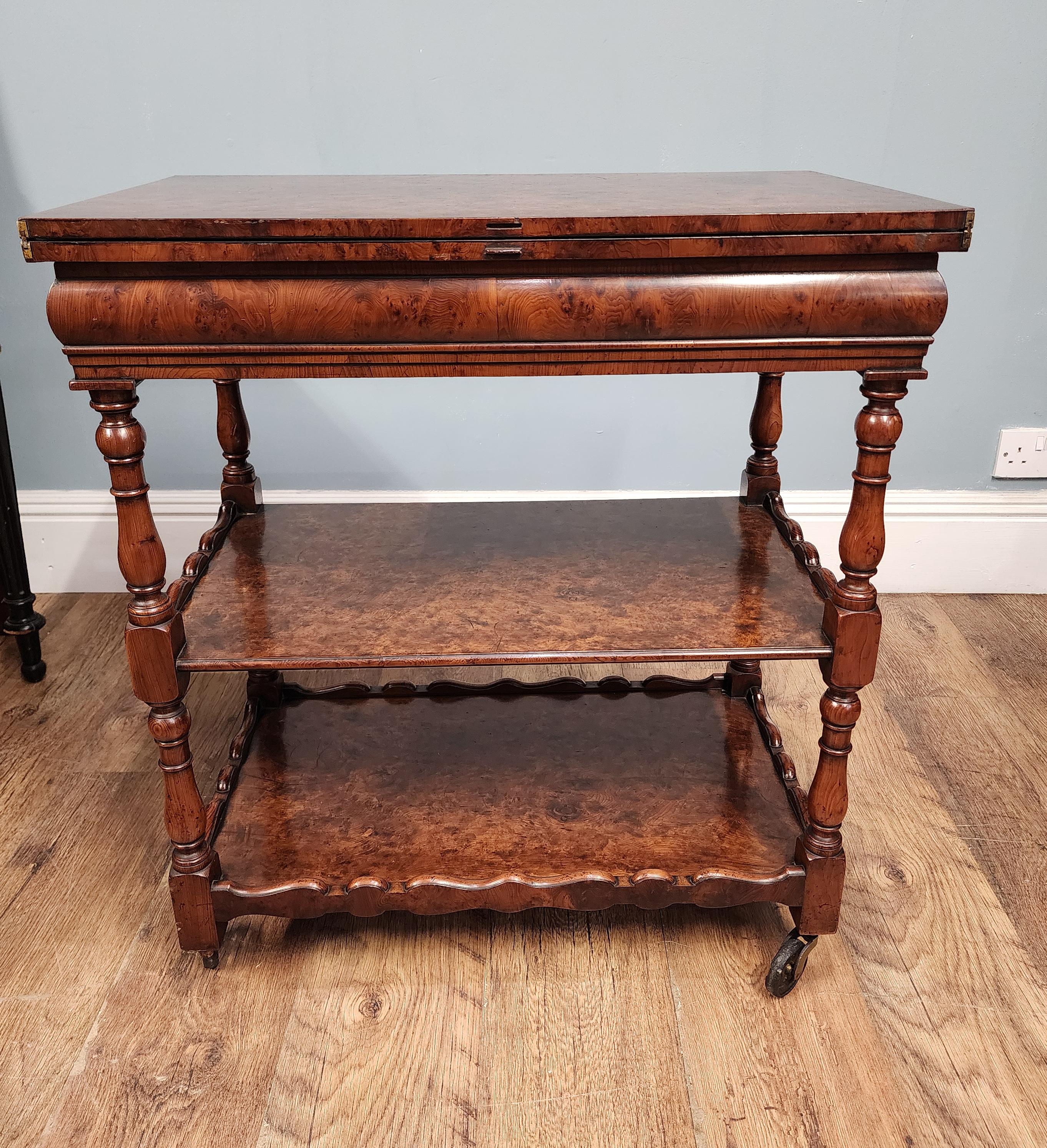 Victorian Butlers Trolley Whatnot Bookshelf 1890 For Sale 5