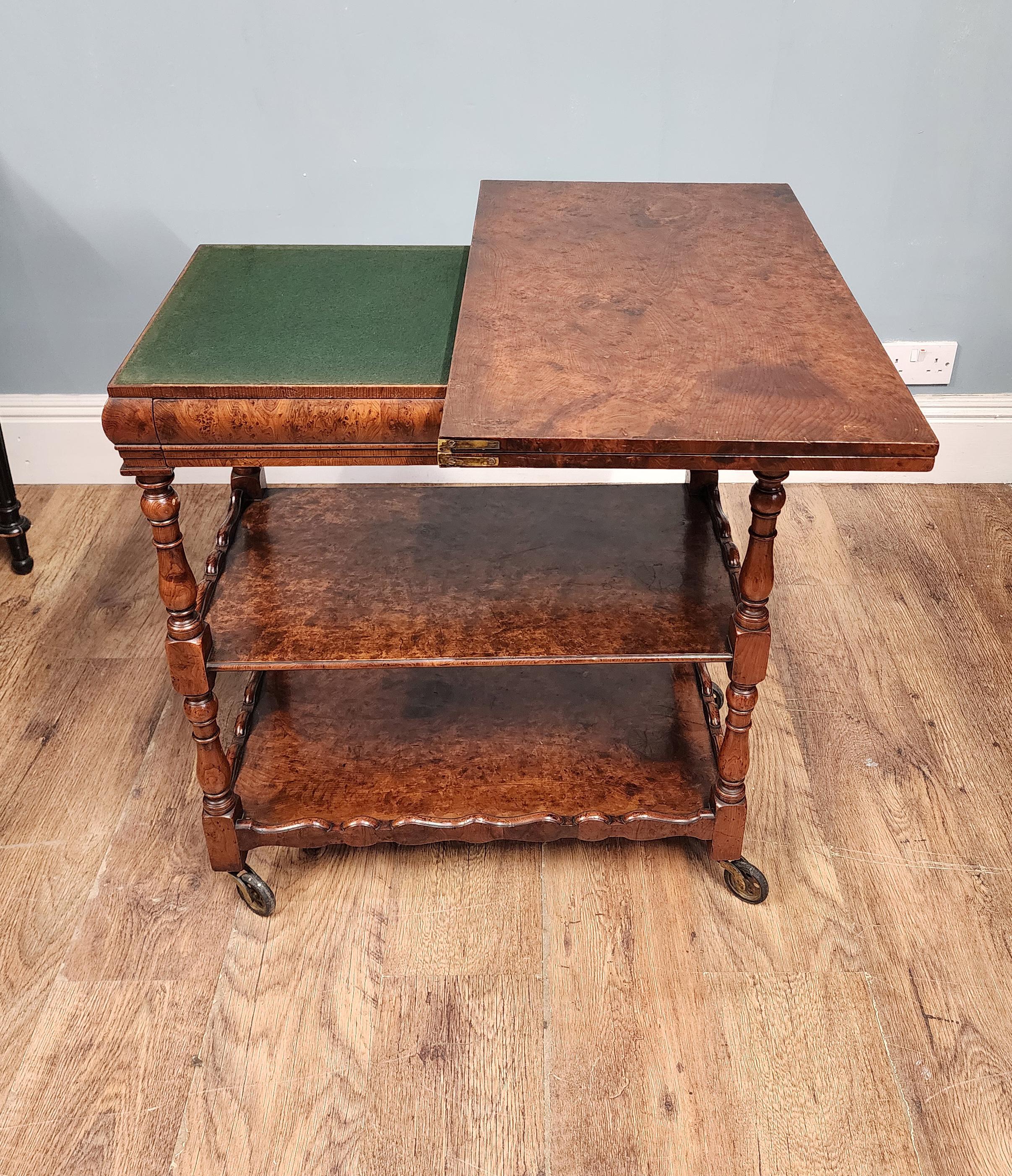 Victorian Butlers Trolley Whatnot Bookshelf 1890 For Sale 6