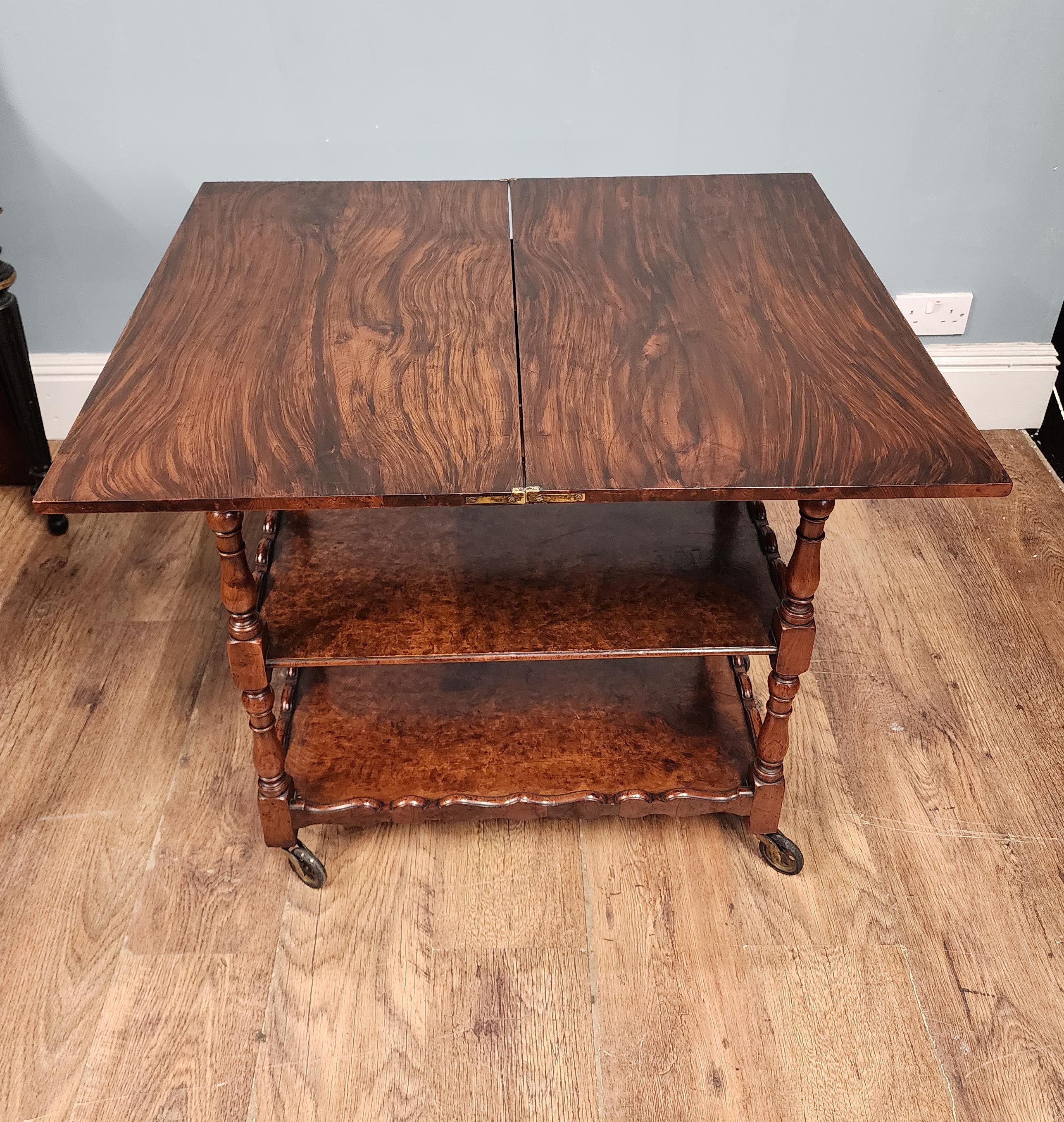 Victorian Butlers Trolley Whatnot Bookshelf 1890 For Sale 8