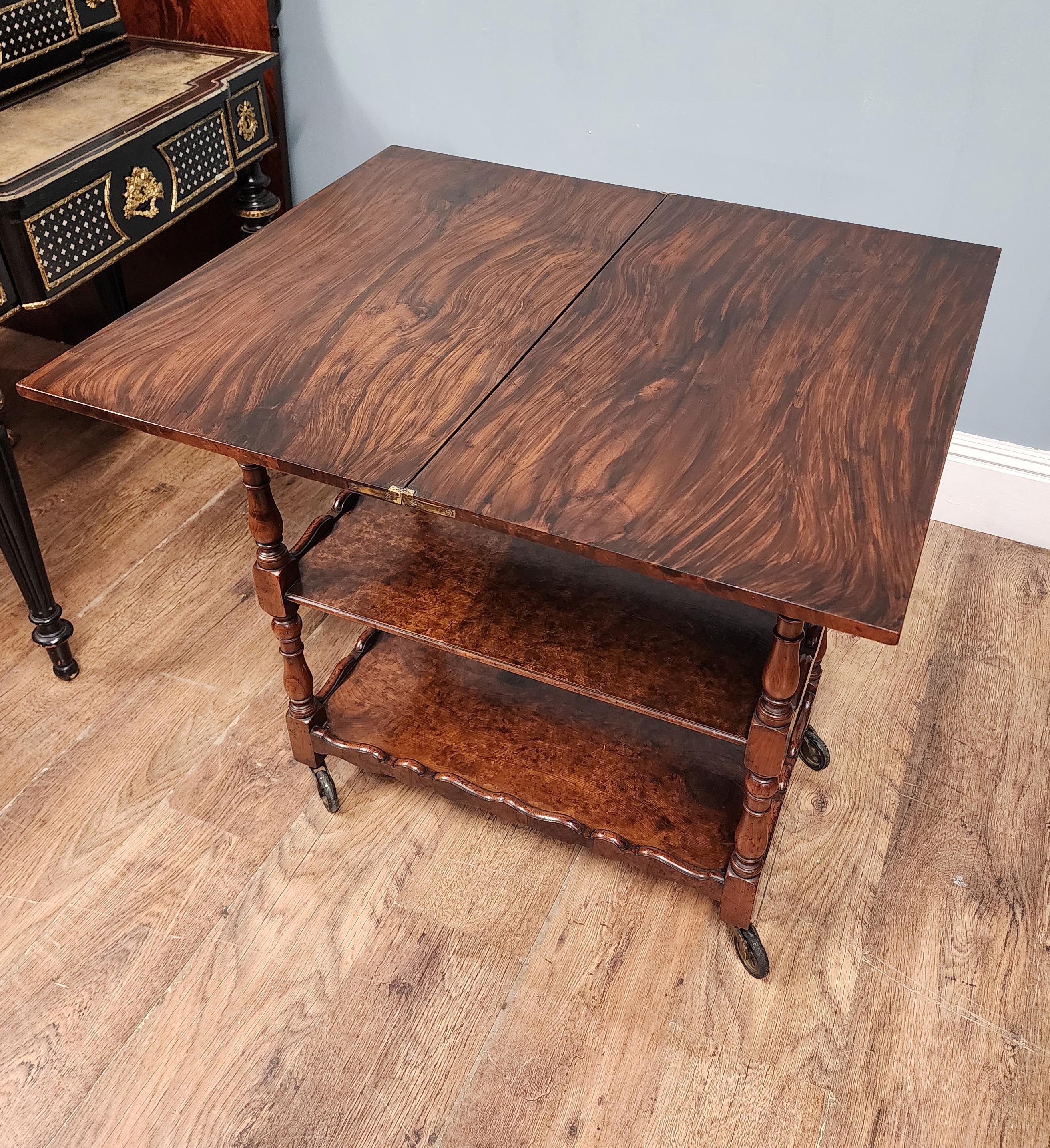 Victorian Butlers Trolley Whatnot Bookshelf 1890 For Sale 9