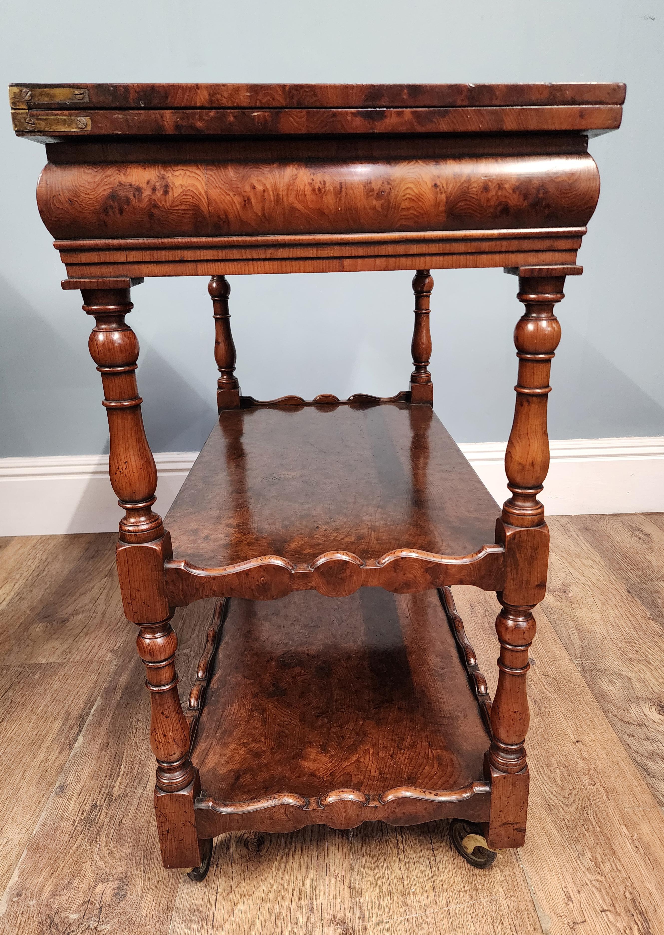 Victorian Butlers Trolley Whatnot Bookshelf 1890 For Sale 3