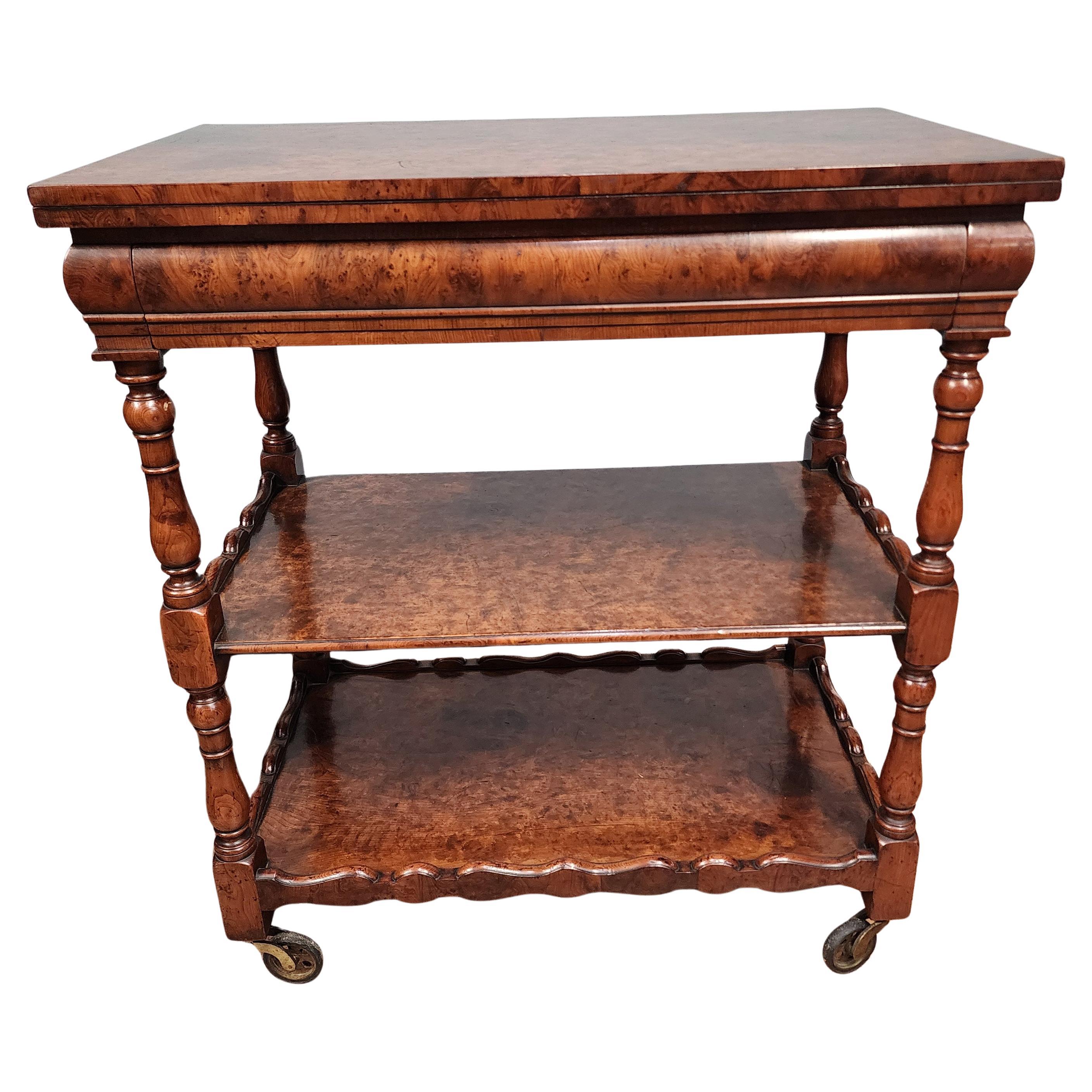 Victorian Butlers Trolley Whatnot Bookshelf 1890 For Sale