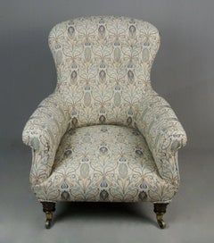 Viktorianischer Sessel mit Knopfleiste im viktorianischen Stil nach Howard and Sons, um 1870