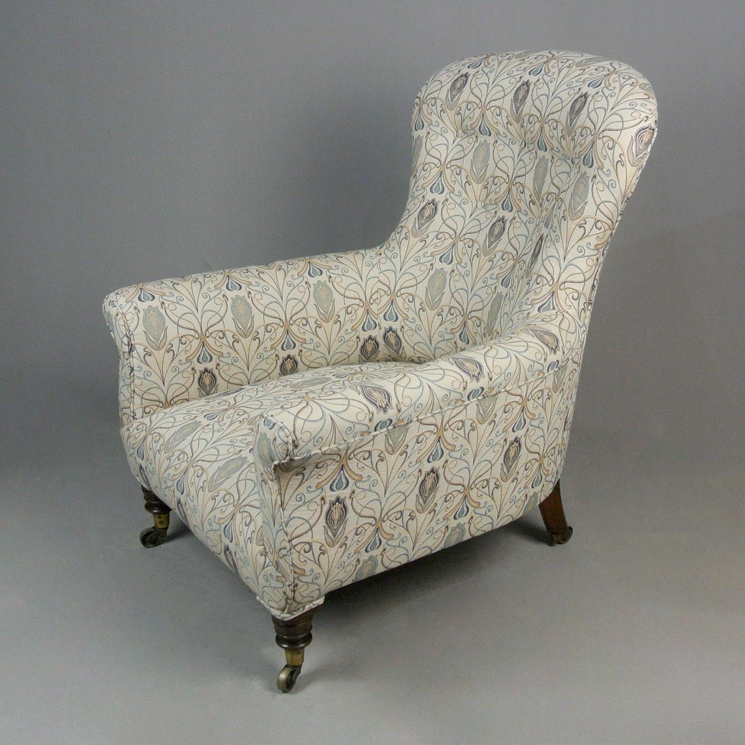 19th Century Victorian Button Back Arm Chair in the Manner of Howard and Sons c. 1870