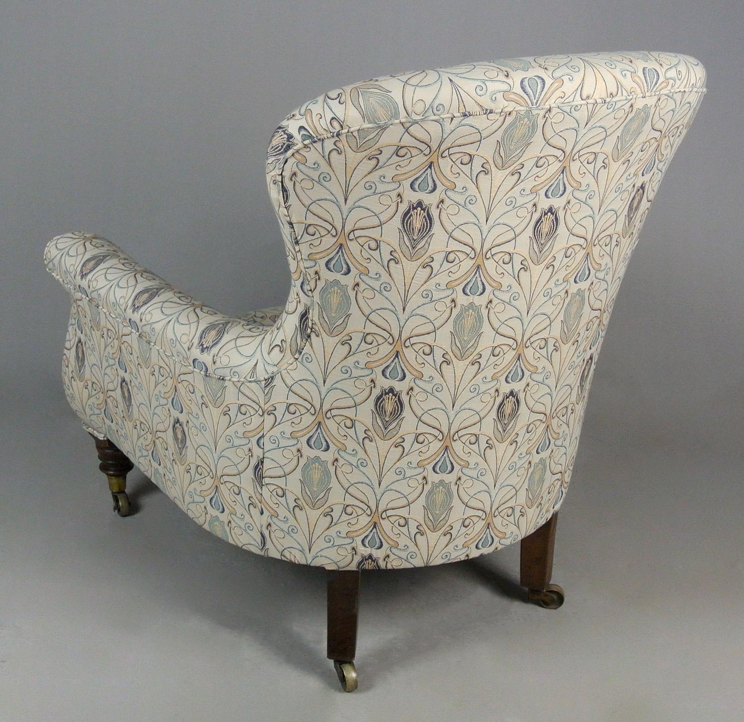 Victorian Button Back Arm Chair in the Manner of Howard and Sons c. 1870 3