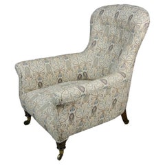 Antique Victorian Button Back Arm Chair in the Manner of Howard and Sons c. 1870