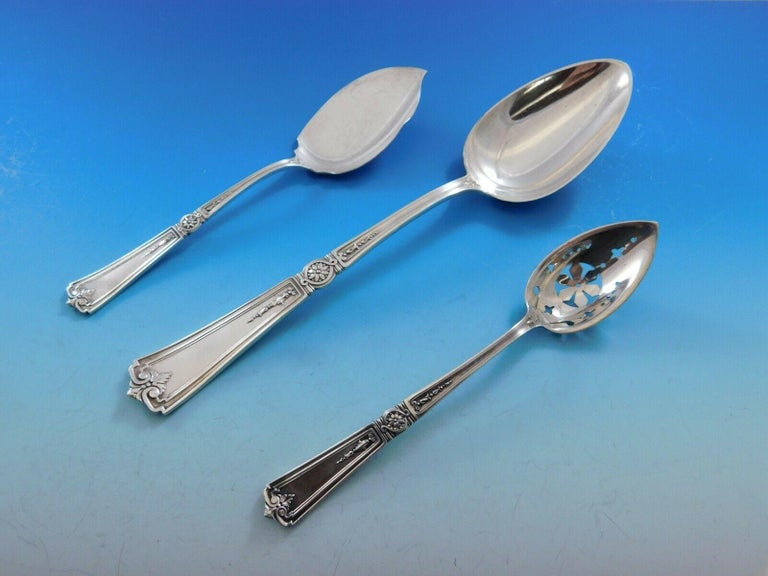 Victorian by Durgin Sterling Silver Flatware Set for 12 Service 195
