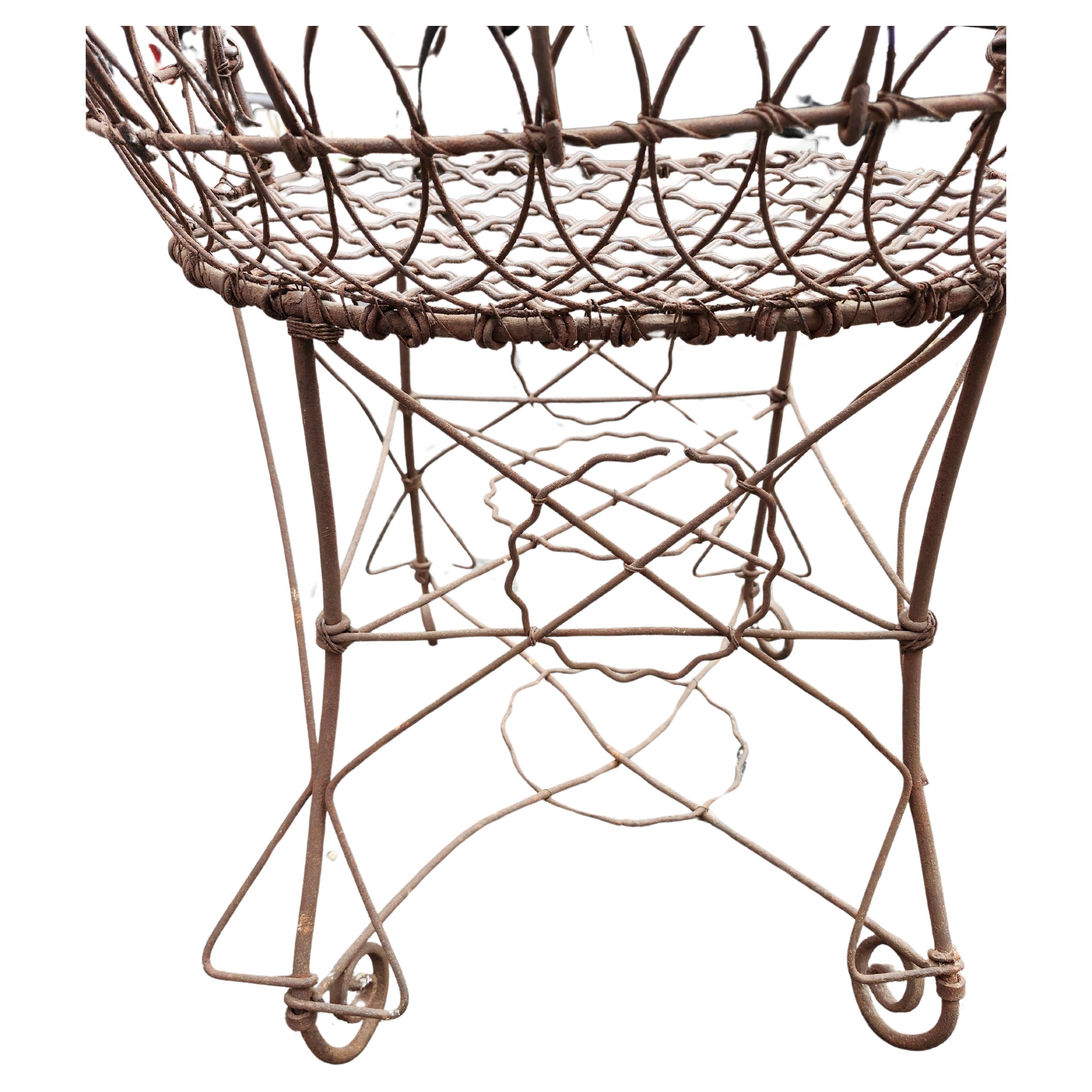 Victorian C1880 Garden Patio Wire Lounge Chair 1