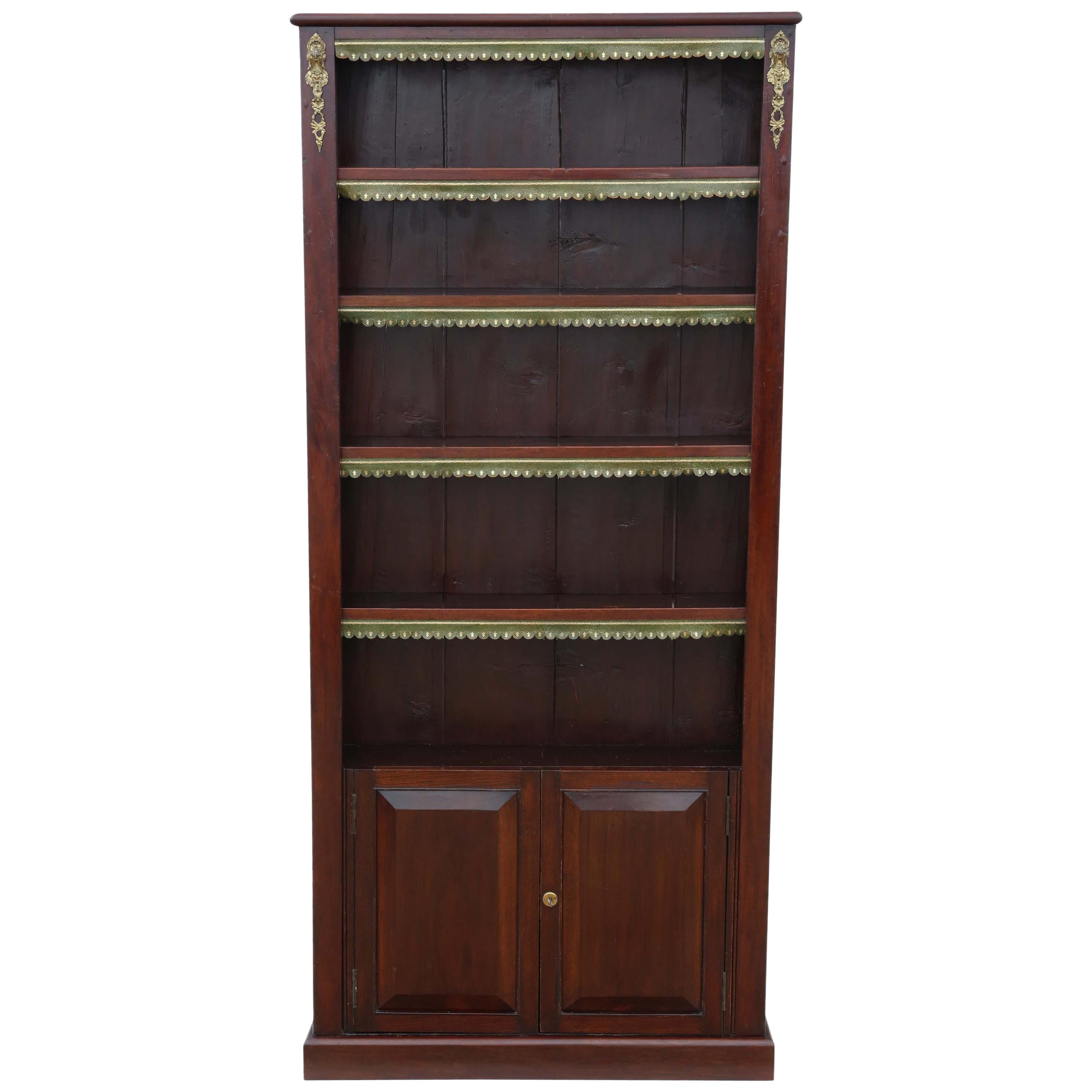 Victorian circa 1890 and Later Tall Adjustable Bookcase