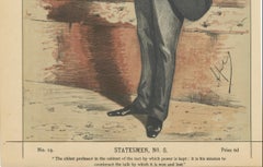 Victorian Cabinet Minister – Vanity Fair Statesmen No. 6, 1869