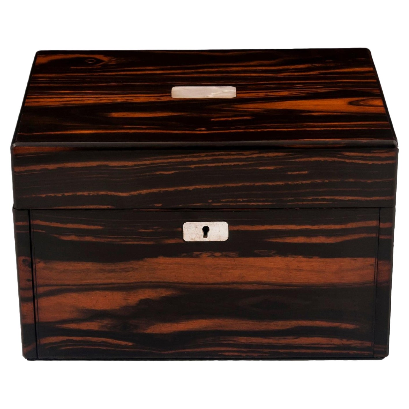 Victorian Calamander Jewellery Box