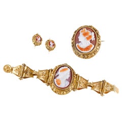 Victorian Cameo Jewelry Suite