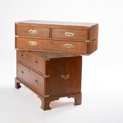 Campaign Chest Victorian in Oak with Brass Fittings