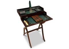 Regency Campaign Writing Table, 19th Century, Portable Design