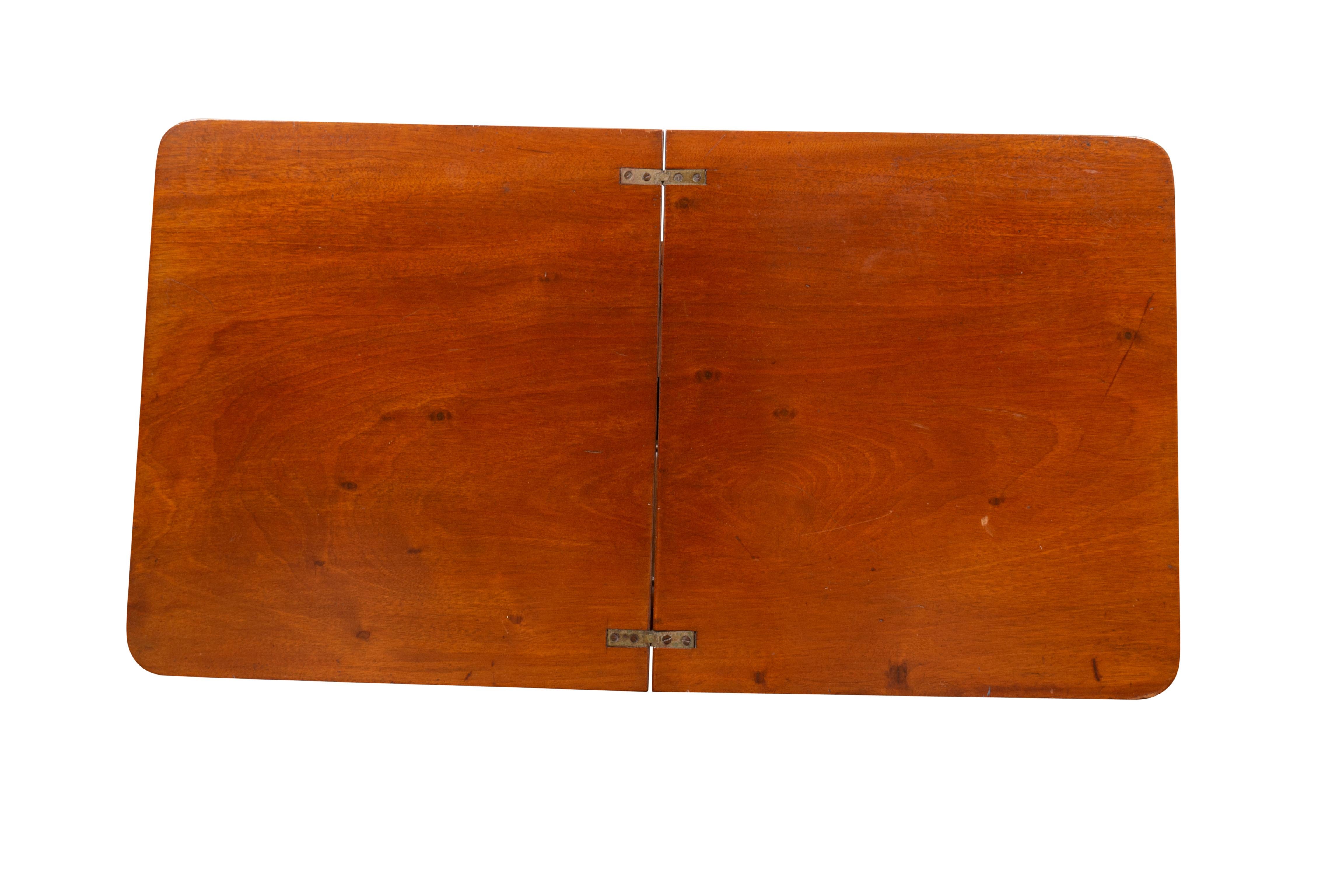 Victorian Campaign Mahogany Map Table For Sale 6