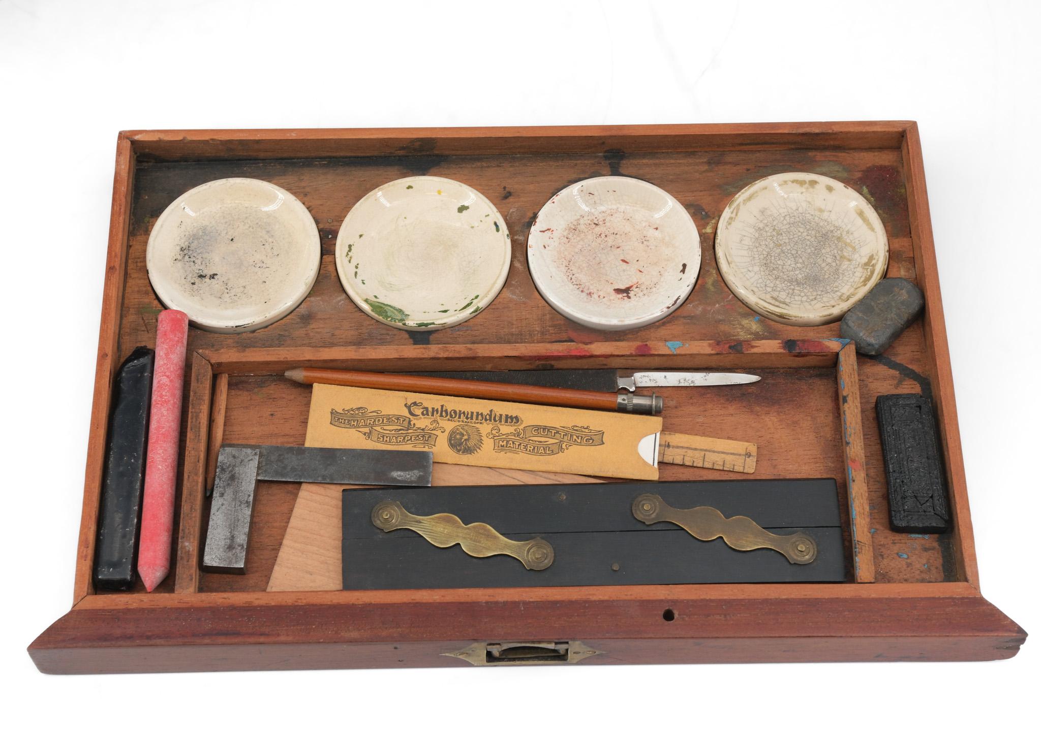 Campaña Victoriana Artista Militar Acuarela Caja Por Reeves Sons Departamento de Guerra en venta 4