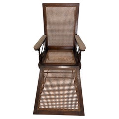 Victorian Campaign Traveling Armchair by J. Alderman, Circa 1850