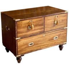 Victorian Camphor Campaign Chest of Drawers Dresser, circa 1850 Number 26