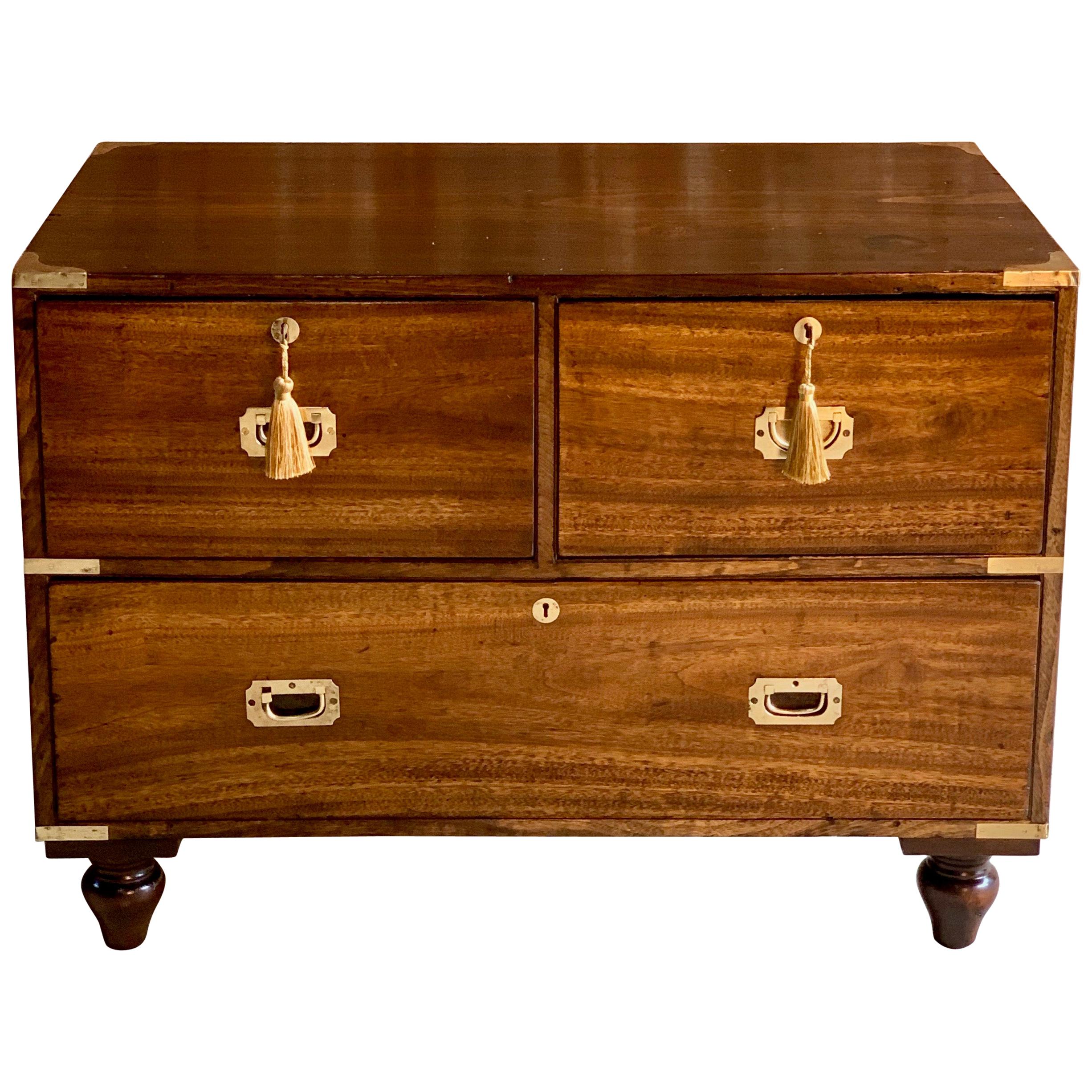 Victorian Camphor Campaign Chest of Drawers Dresser 'circa 1850' Number 26