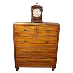 Antique Victorian camphorwood military chest