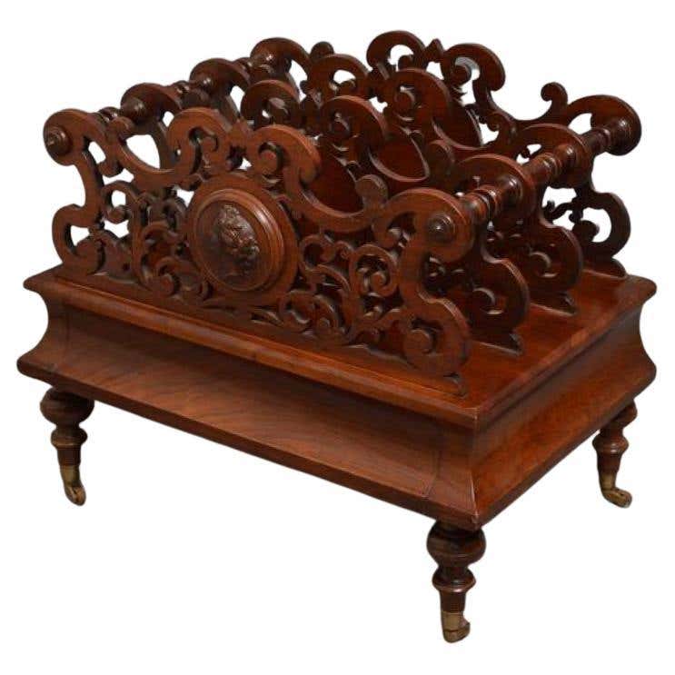 Victorian Rack English Victorian Canterbury or Magazine Rack circa 1840 Porcelain ...