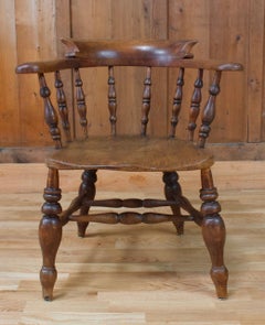 Chaise de capitaine victorienne anglaise -  Angleterre du XIXe siècle
