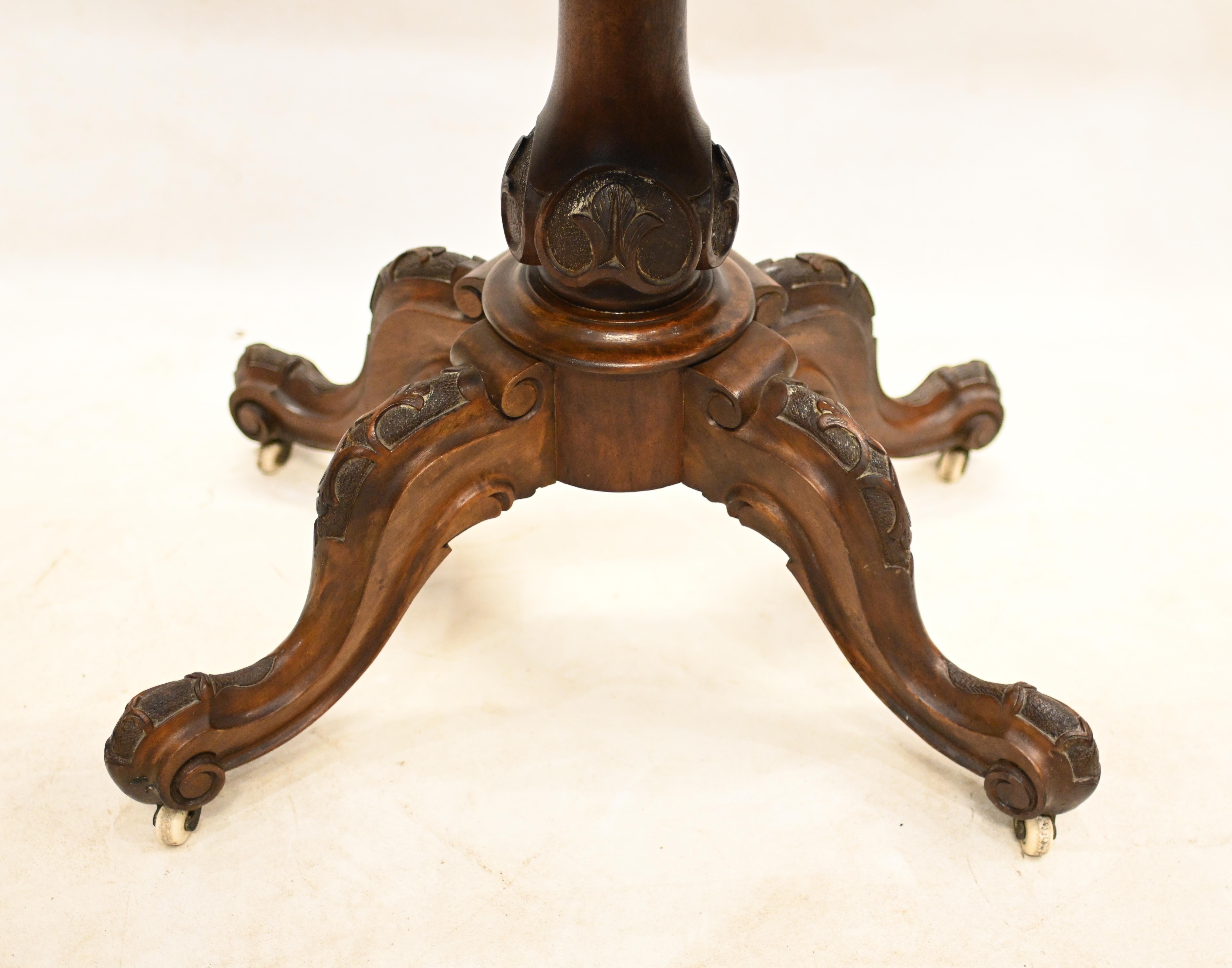 Late 19th Century Victorian Card Table Burr Walnut Games 1880 For Sale
