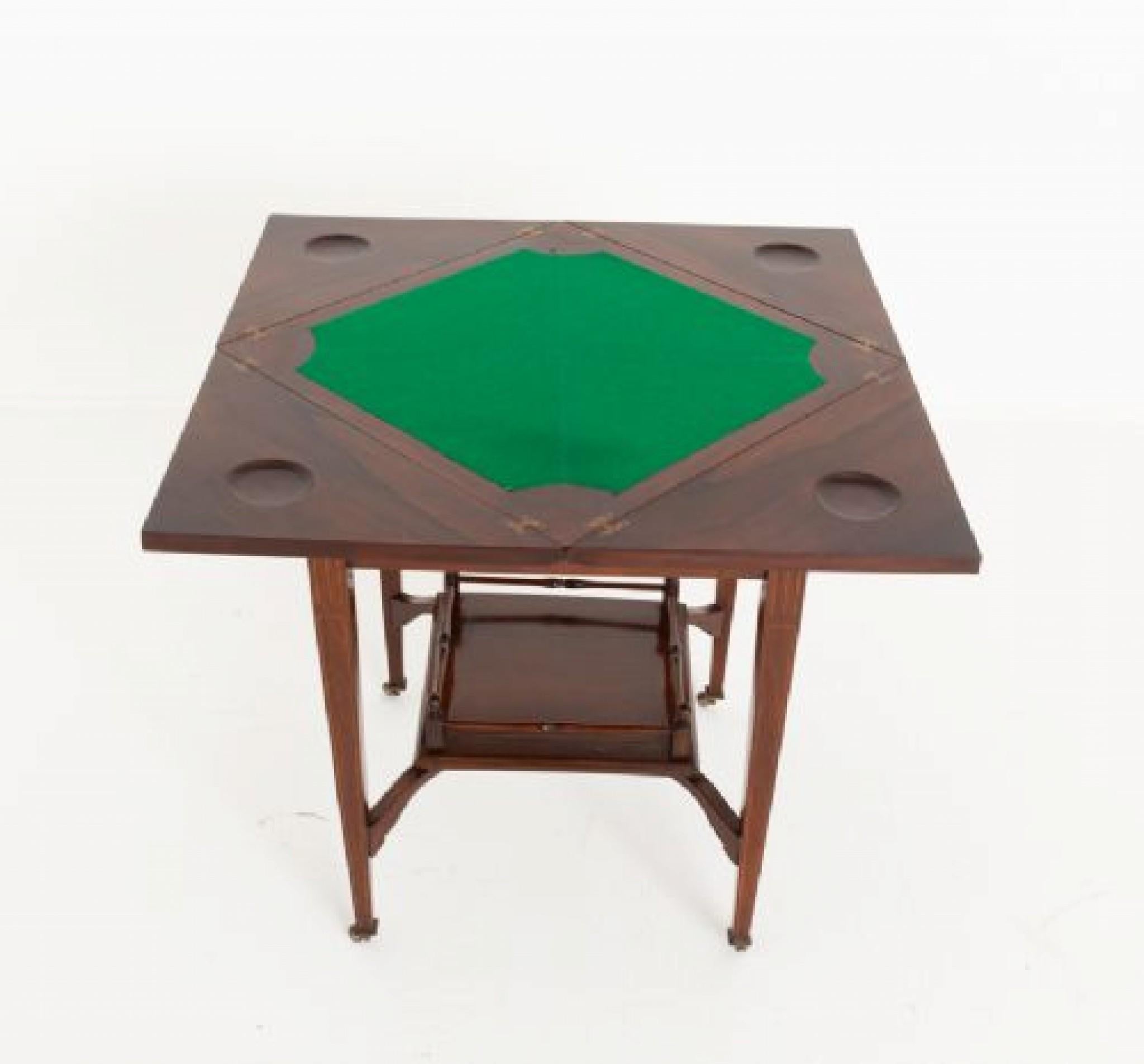 Tables de poker victoriennes Envelope Tables 1890 en vente 4