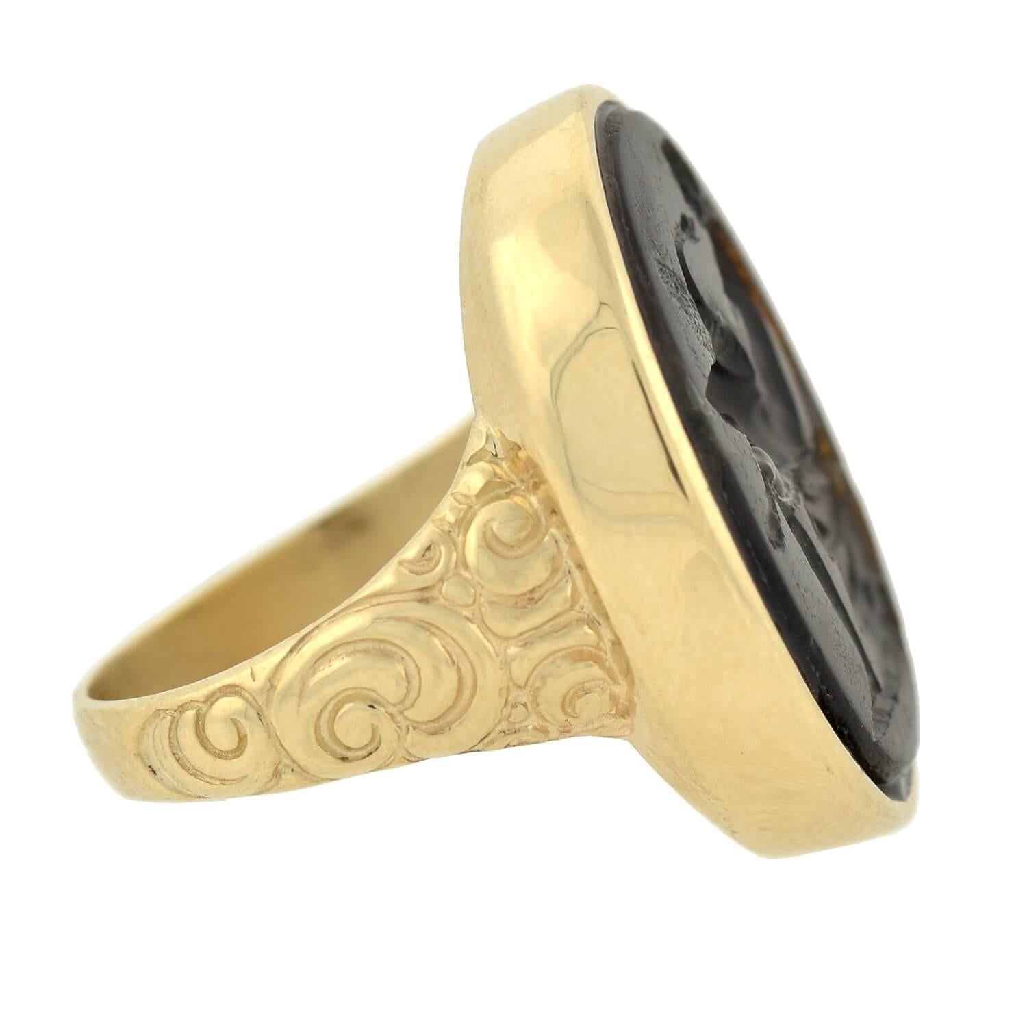 swan signet ring