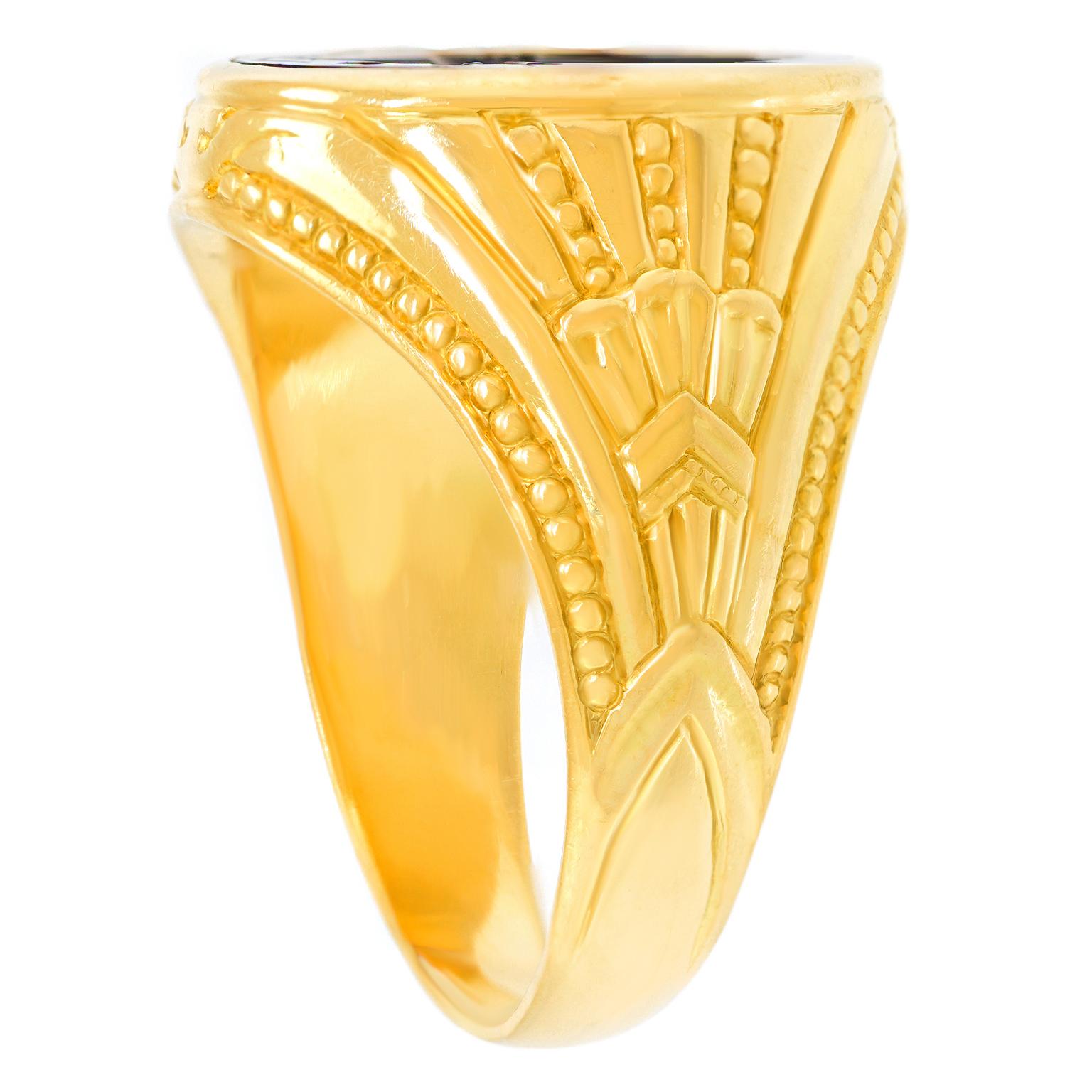 da uomo o donna Anello a sigillo vittoriano in corniola in vendita