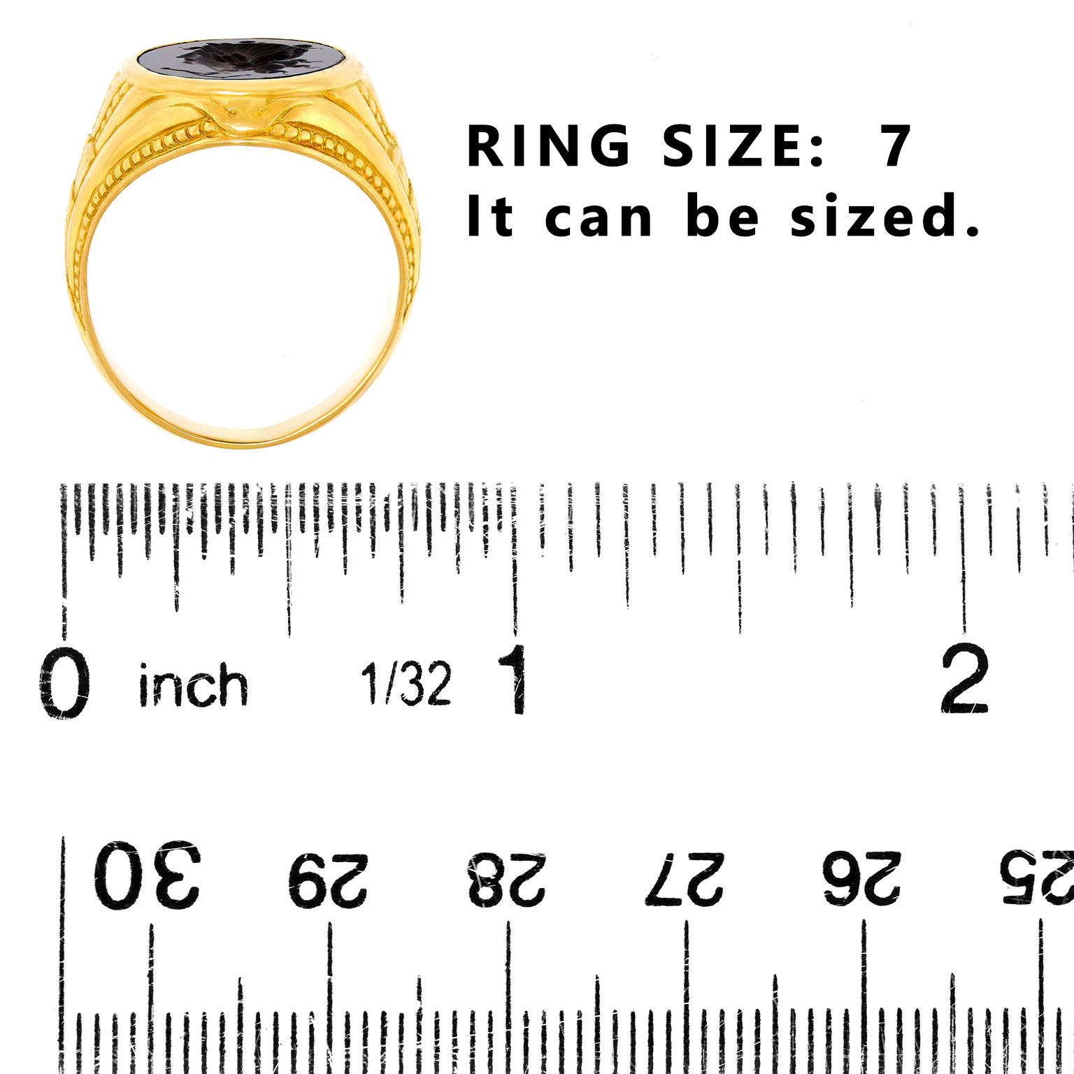 Anello a sigillo vittoriano in corniola in vendita 1