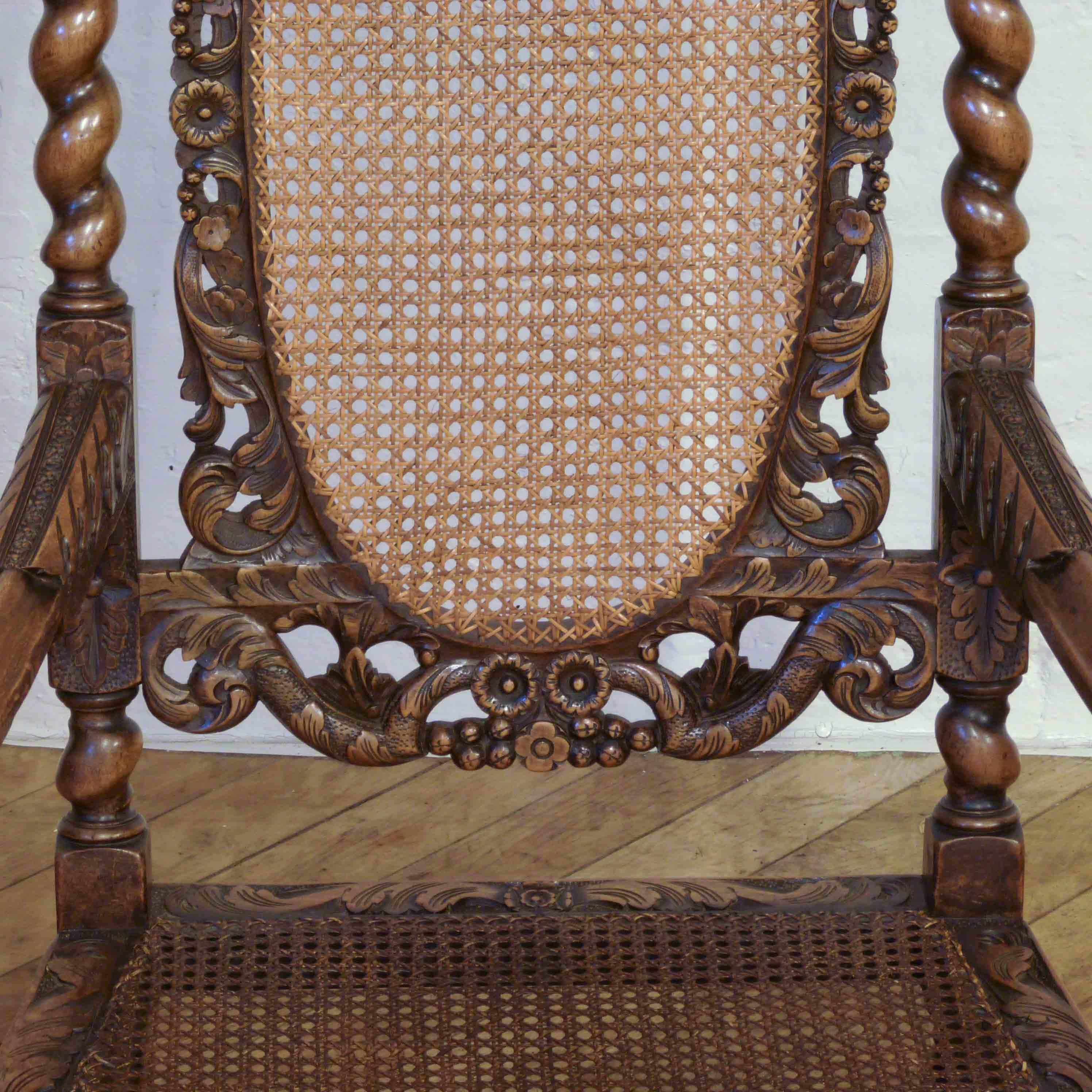 Victorian Carolean Style Armchair 3