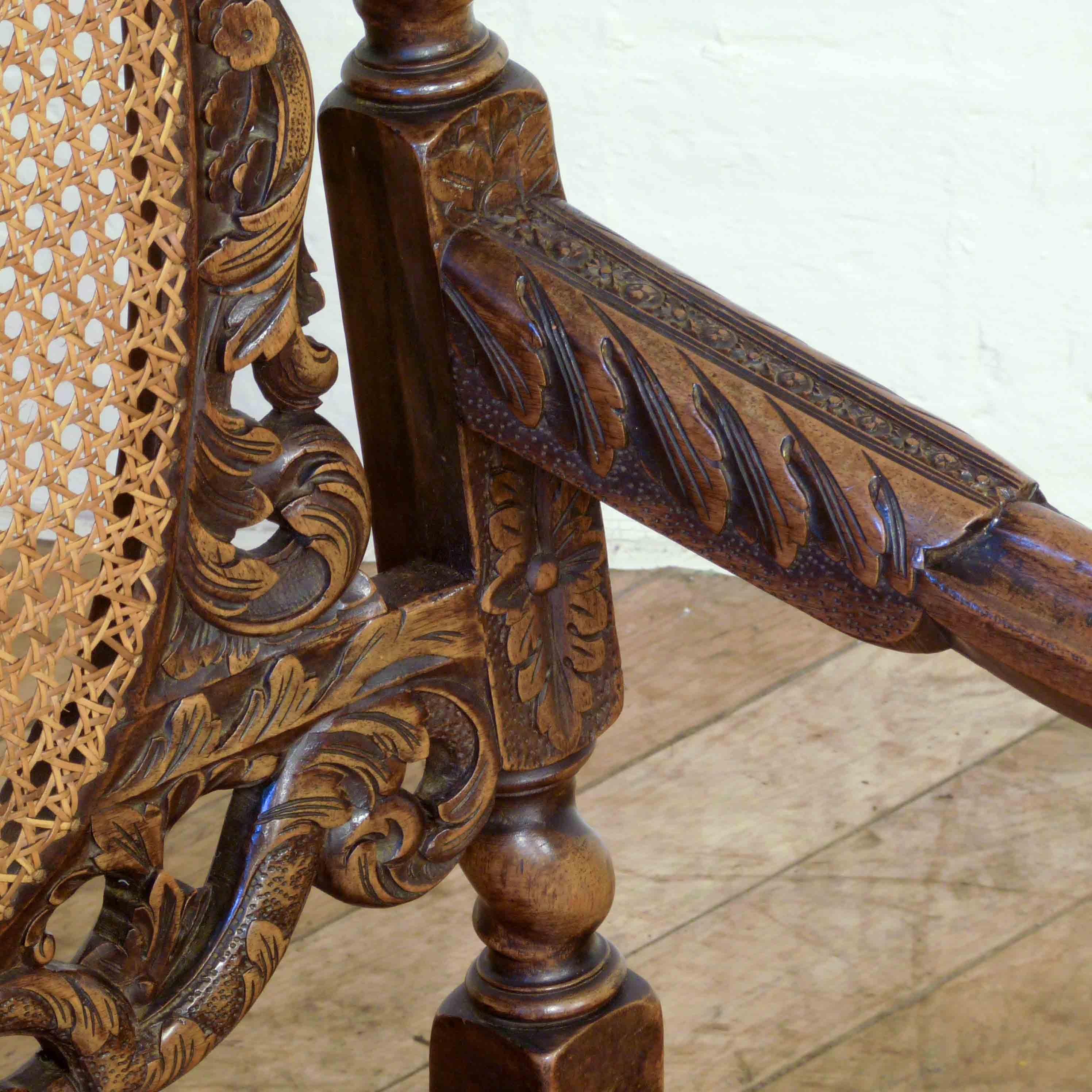 Victorian Carolean Style Armchair 1