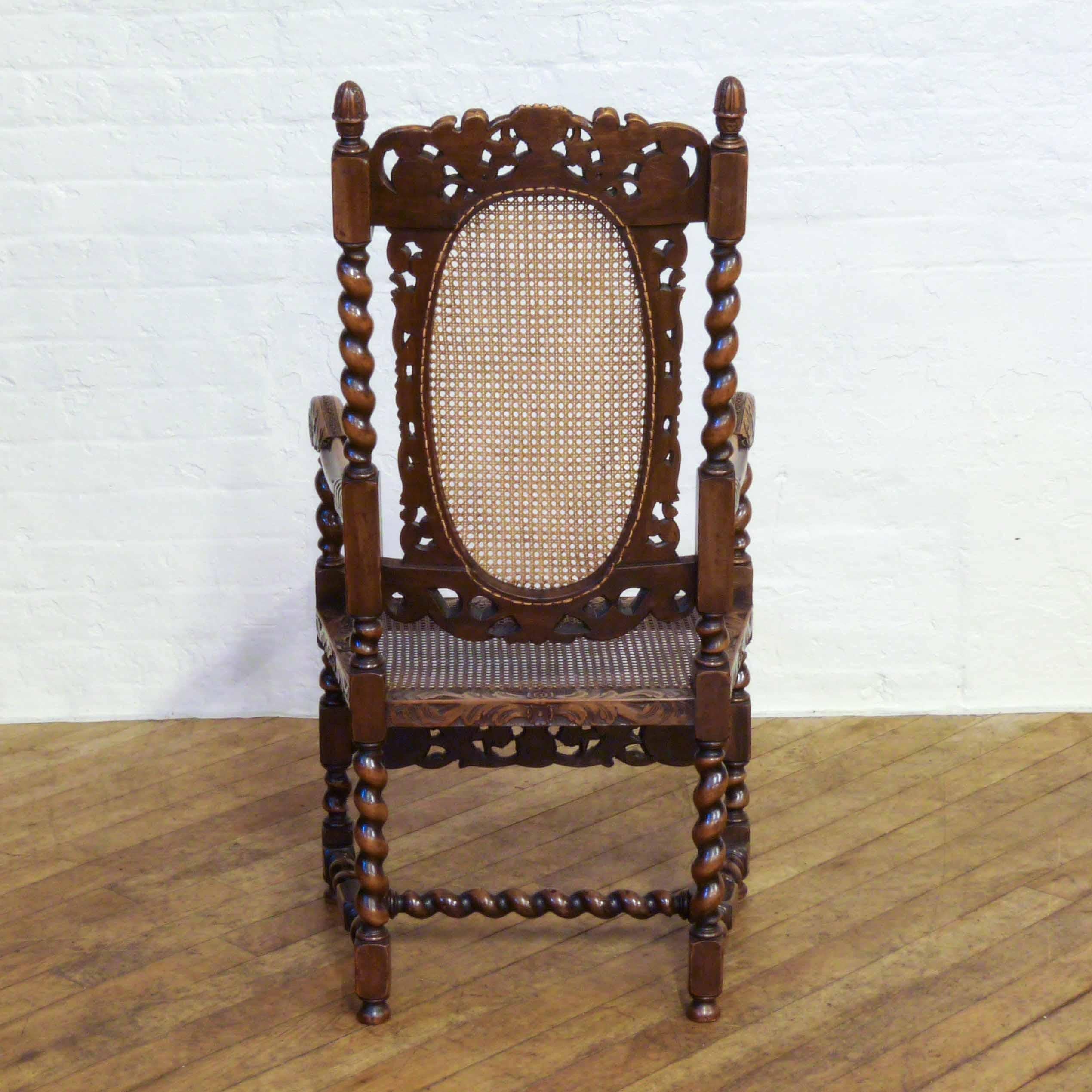 Victorian Carolean Style Armchair 2