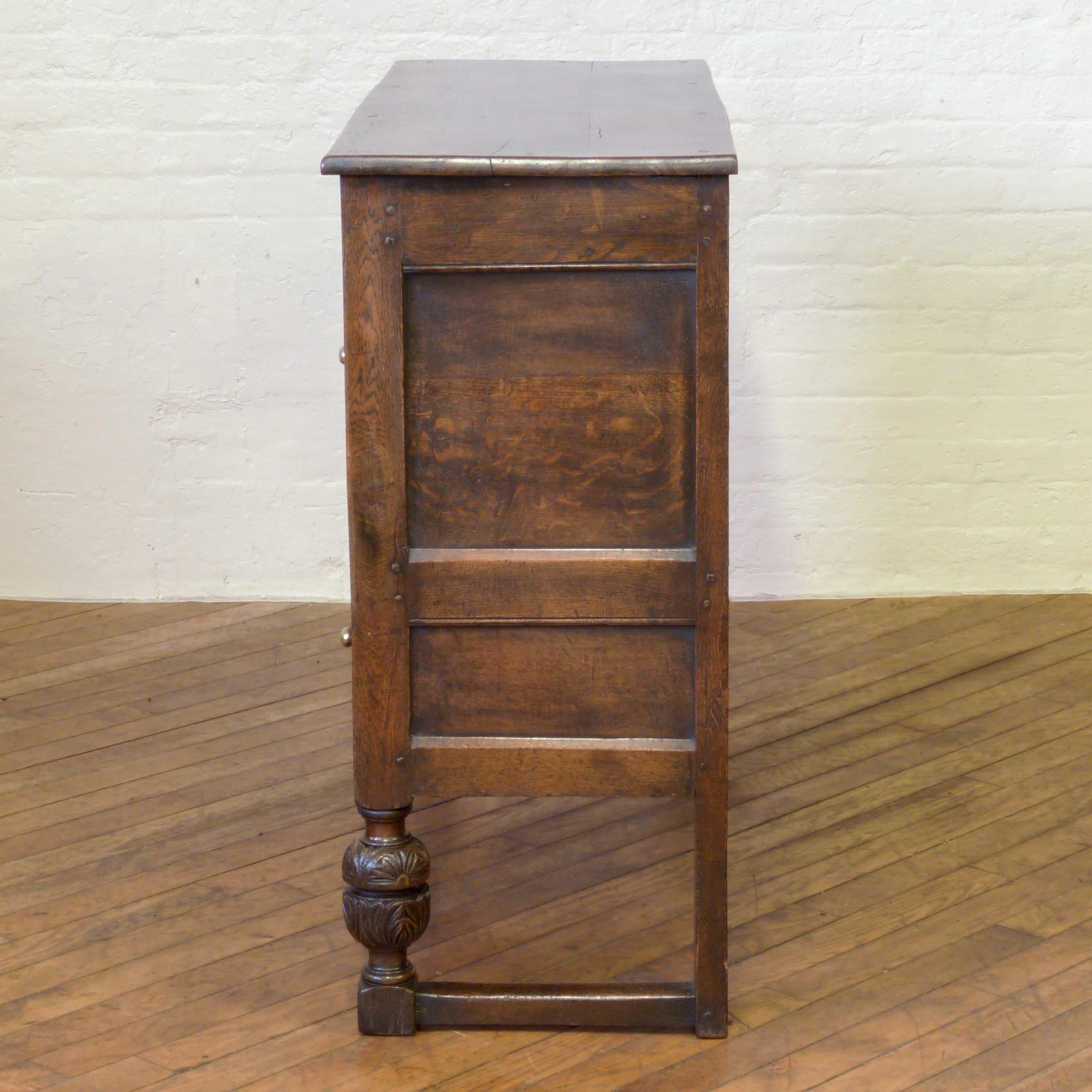 Victorian Carolean Style Oak Cupboard For Sale 10